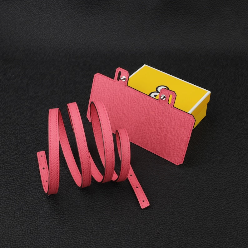 Epsom Leather Wallet Shoulder Strap: Kelly & Constance Wallet Insert (12mm)