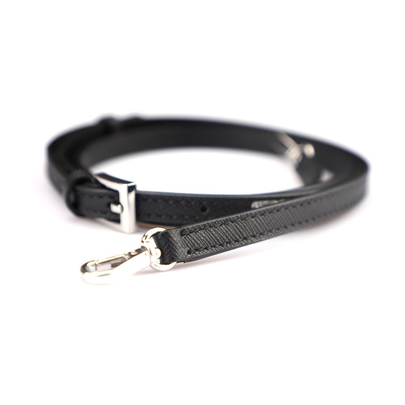 Hermès Style Cross-Grain Leather Adjustable Bandoulière (10mm Ultra-Slim): Replacement Crossbody Strap for Mini Bags