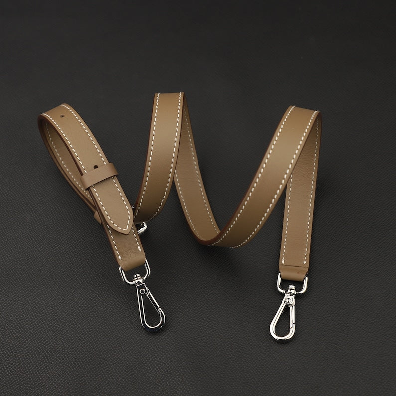 Hermès Style Swift Leather Adjustable Bandoulière (18mm Slim): Compatible Crossbody/Shoulder Strap