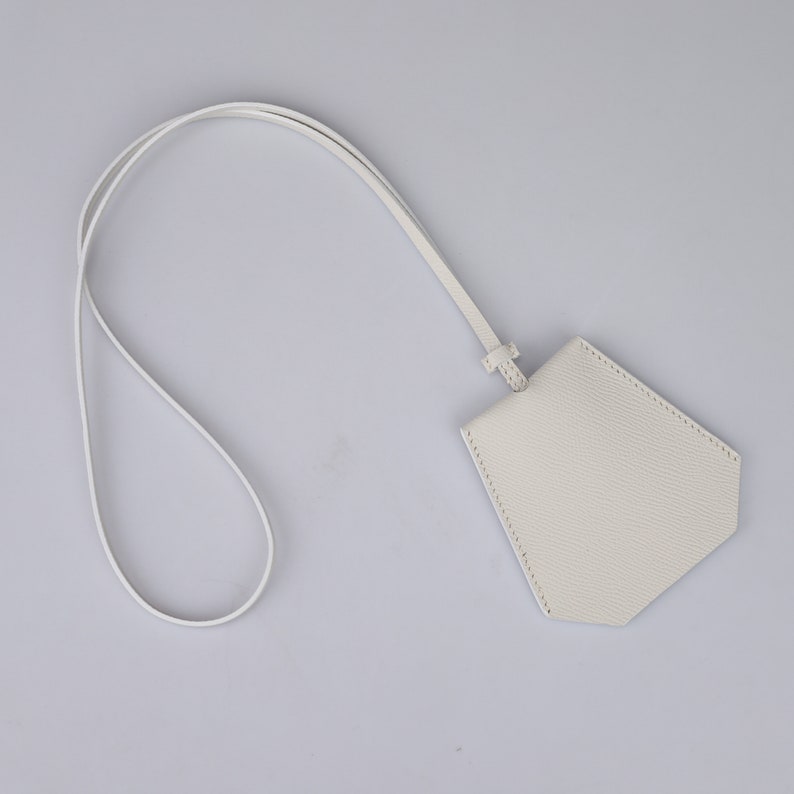 Handmade Epsom Leather Key Holder: Custom Key Pouch with Strap