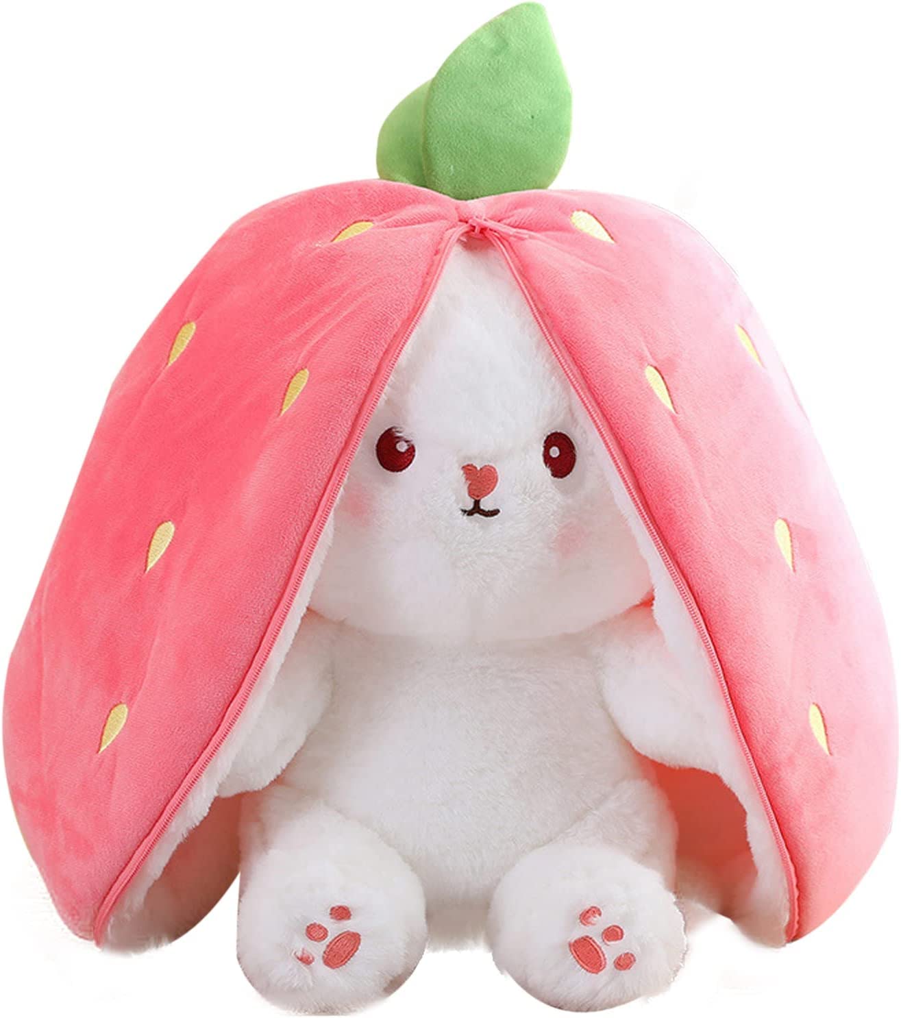 🐰🥚Easter Early Sale 49% OFF 2-In-1 Design 🍓Strawberry 🐰Rabbit Plush Toy🎀