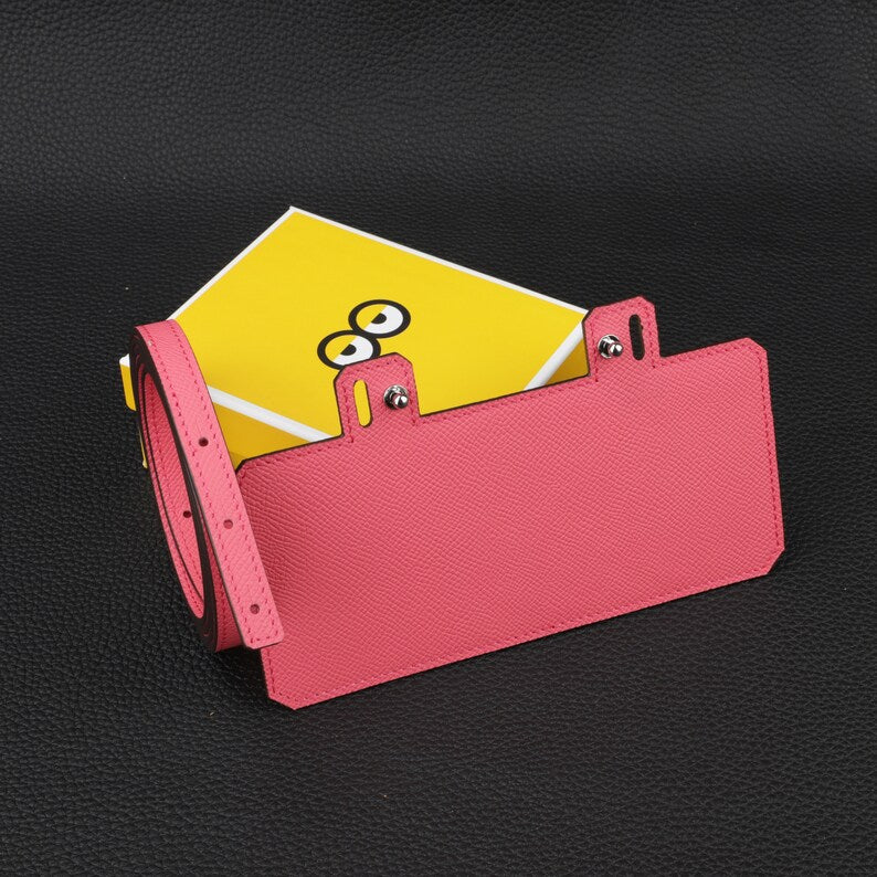 Epsom Leather Wallet Shoulder Strap: Kelly & Constance Wallet Insert (12mm)