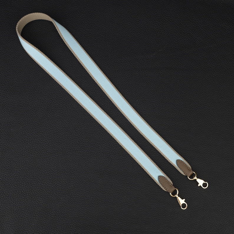 25mm Bi-color canvas shoulder bag strap for evelyn TPM