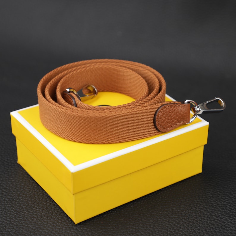 Gold Canvas Bag Strap (25mm) - Fits Evelyne TPM, Picotin, Mini Kelly II