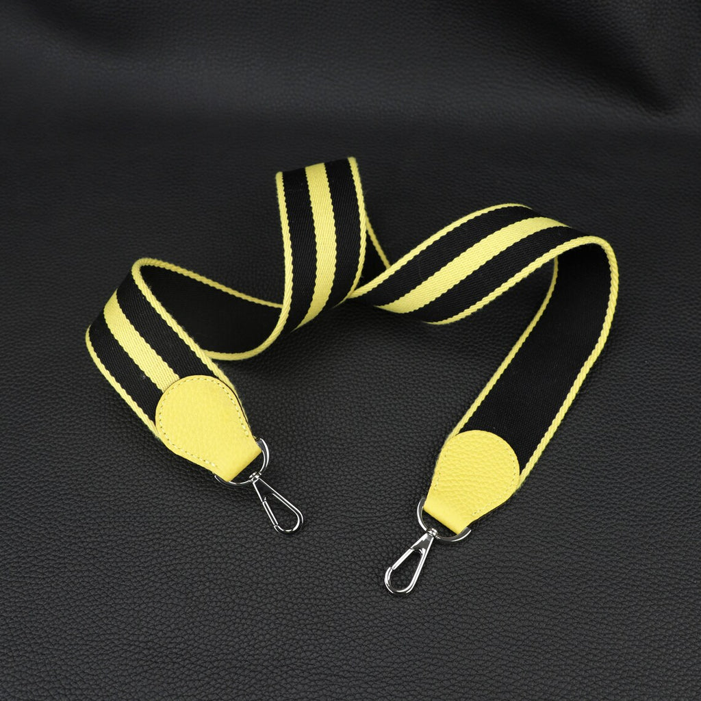 50mm Striped Canvas Bag Strap: Adjustable Length, 8 Colors