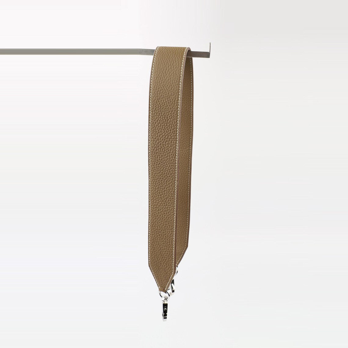 Artisanal Togo Leather Bandoulière (40mm Wide): Hand-Stitched Shoulder Strap Compatible with Birkin & Travel Bags