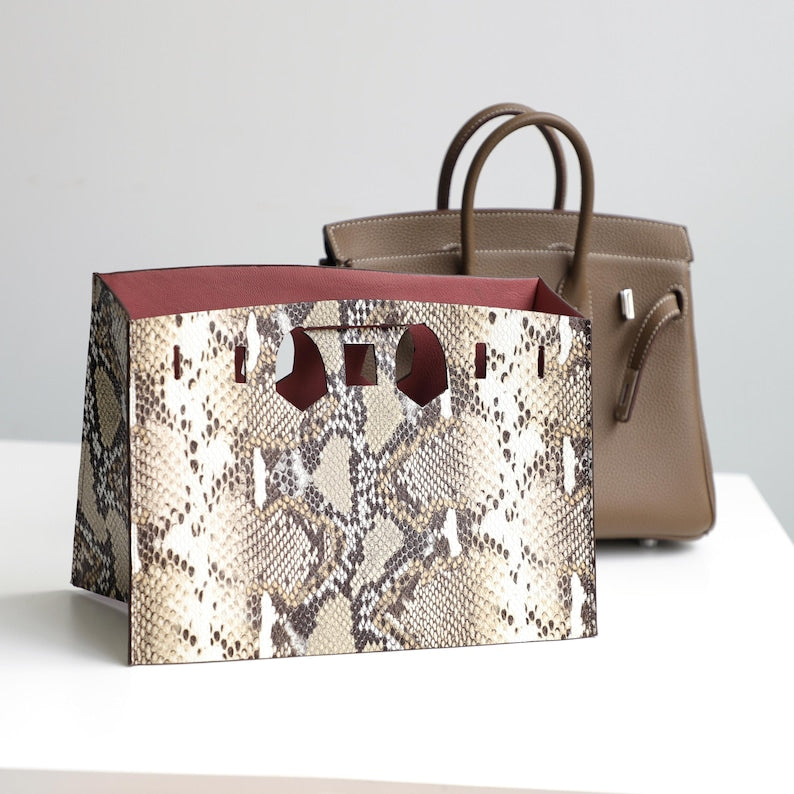Embossed Leather Birkin Cover: Customizable Crocodile, Python, Ostrich Textures