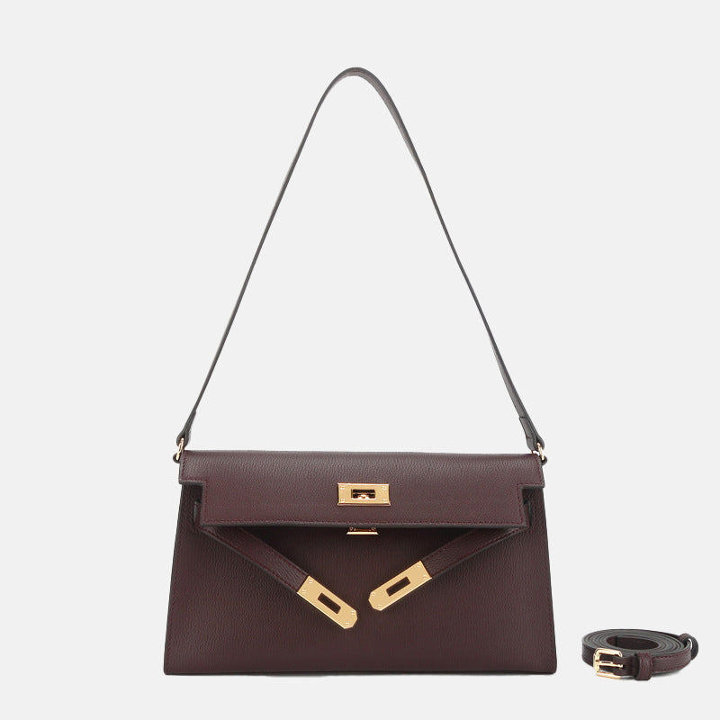 Women’s Shoulder Bags in Genuine Split Leather image 6