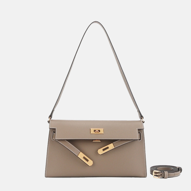 Women’s Shoulder Bags in Genuine Split Leather image 5