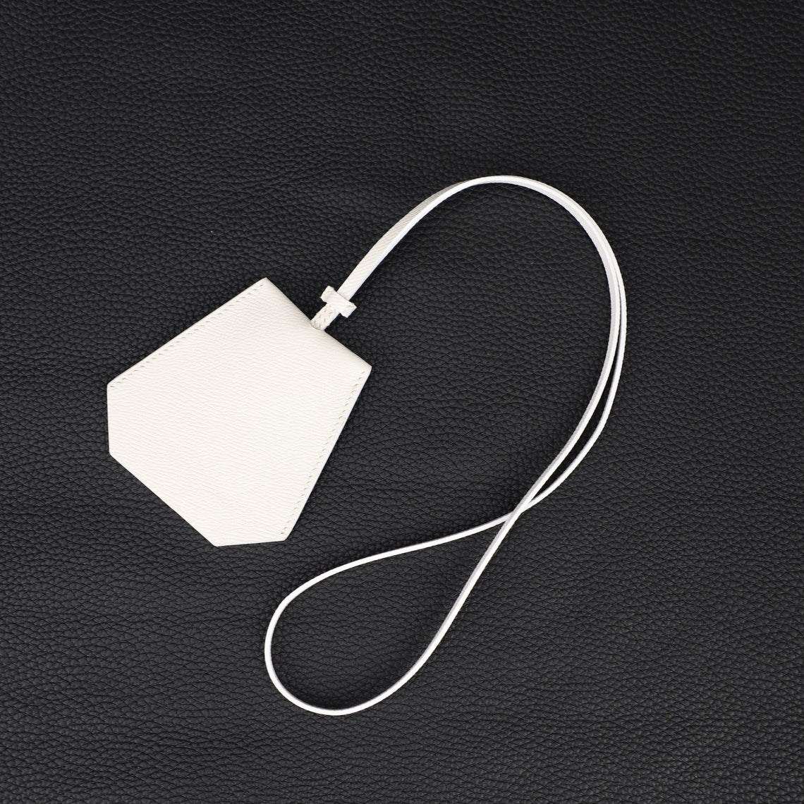 Handmade Epsom Leather Key Holder: Custom Key Pouch with Strap