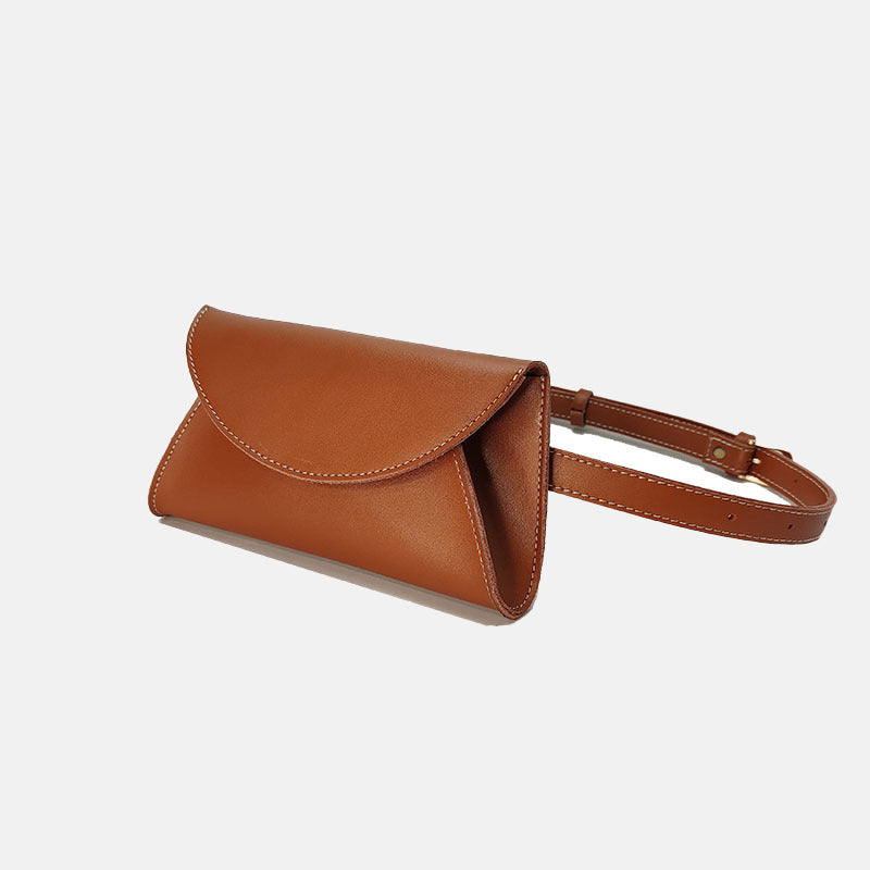 Women’s Genuine Leather Flap Waist Fanny Packs image 7