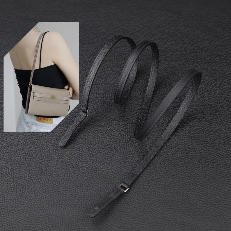 Epsom Leather Shoulder Strap for Kelly/Constance To Go Wallet (10mm)