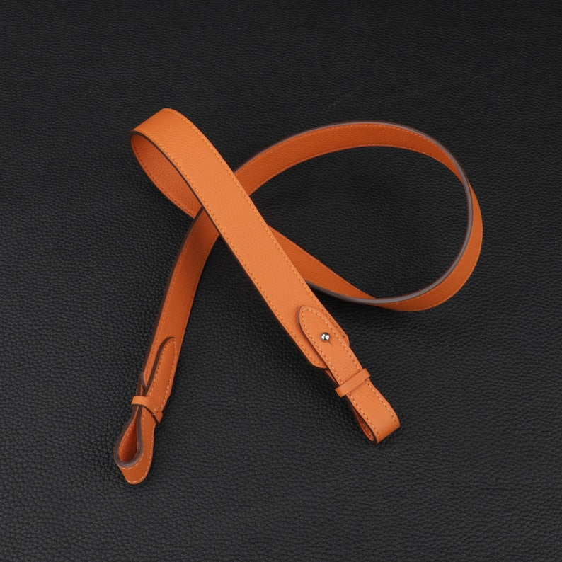Hermès Style Togo Leather Bandoulière (30mm Wide): Compatible Shoulder Strap for Picotin Bag Upgrade