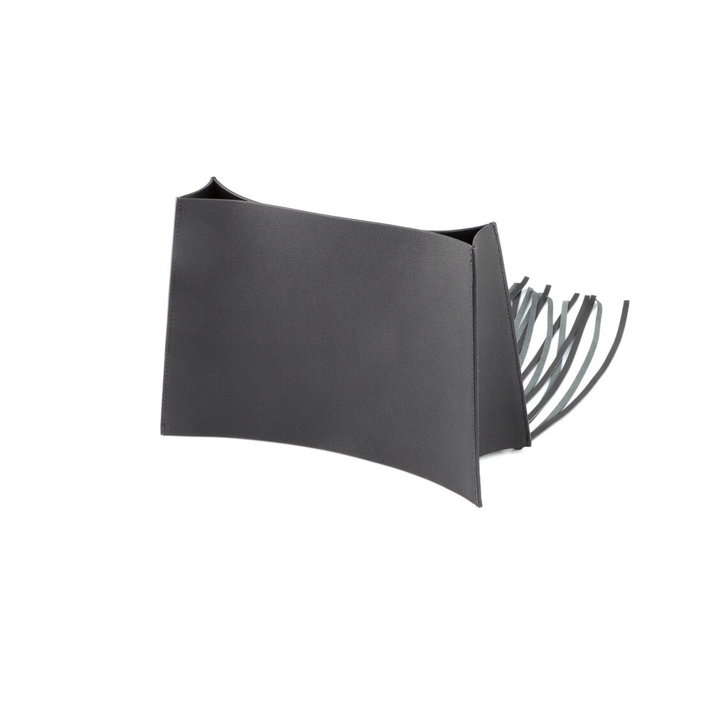 Black Fringe Bag Cover for Kelly bag | Leather Protective Bag Cape | Luxury Purse Cover with Long Tassels | Custom Handmade Bag Accessory