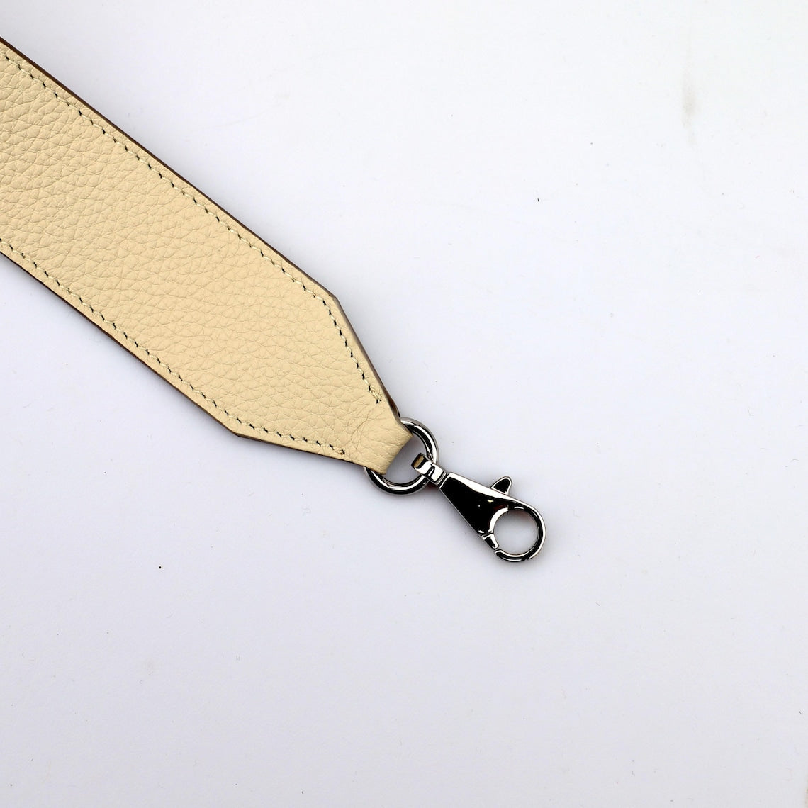 Artisanal Togo Leather Bandoulière (40mm Wide): Hand-Stitched Shoulder Strap Compatible with Birkin & Travel Bags