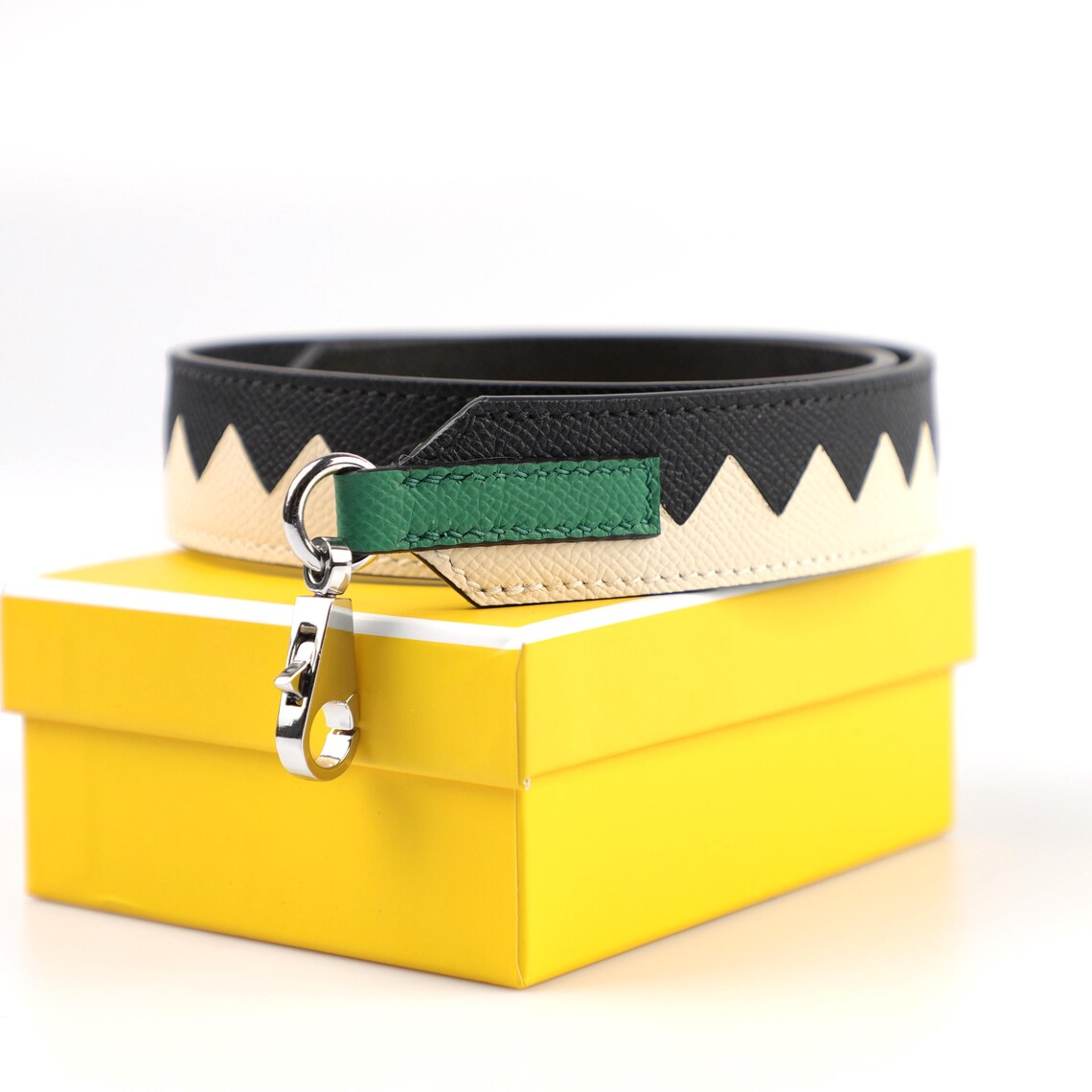 Artisanal Epsom Leather Bandoulière (30mm Wide): Hand-Stitched Color-Matched Shoulder Strap Upgrade