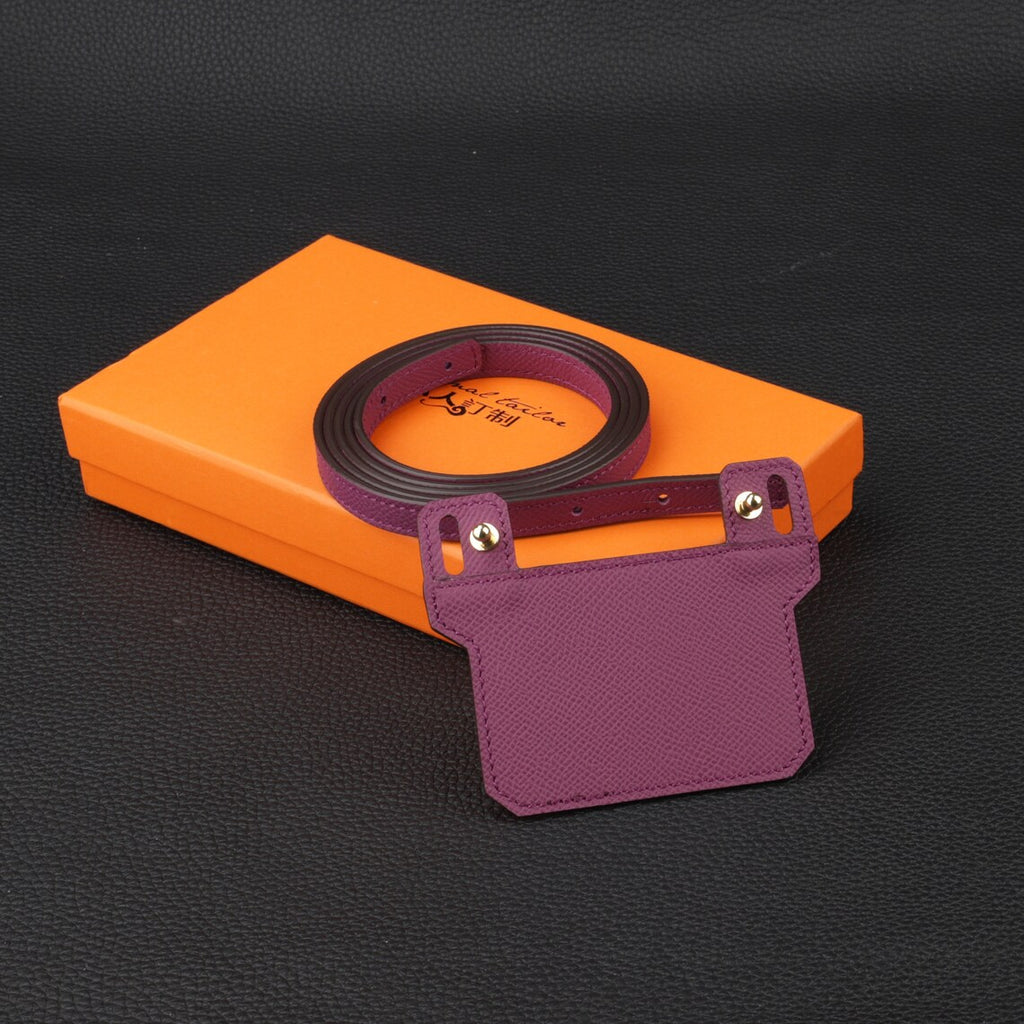 Epsom Leather Shoulder Strap: 12mm Wallet Crossbody Strap