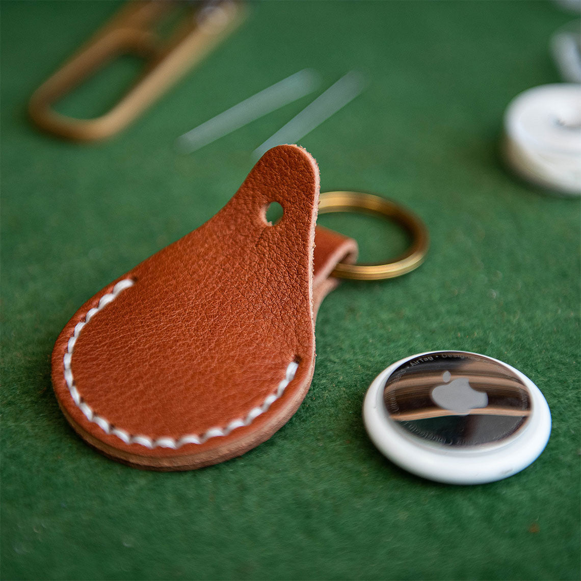 Wirkin® Leather AirTag Keychain DIY Kit