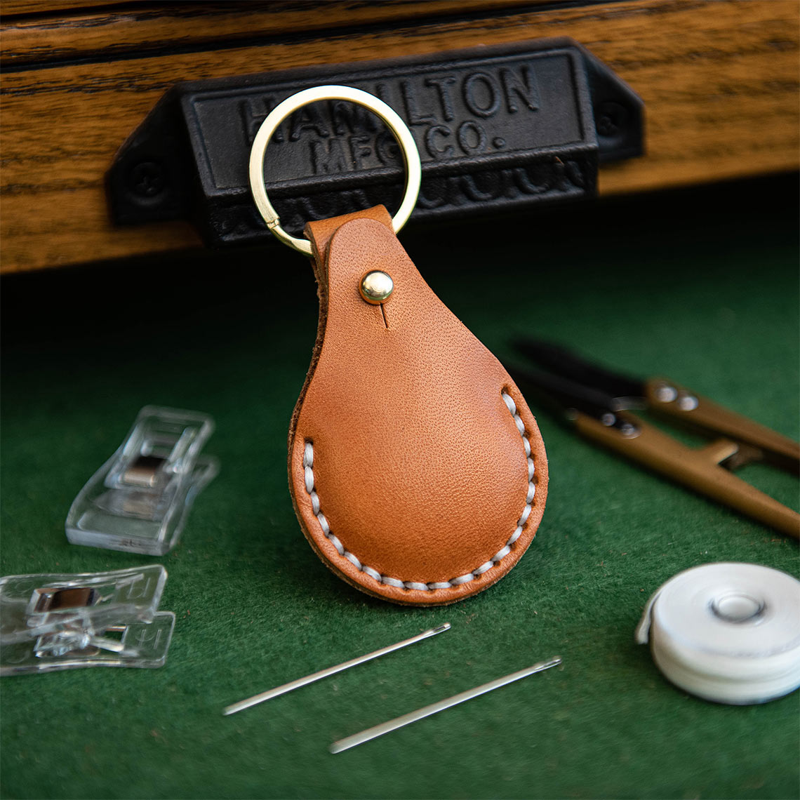 Wirkin® Leather AirTag Keychain DIY Kit