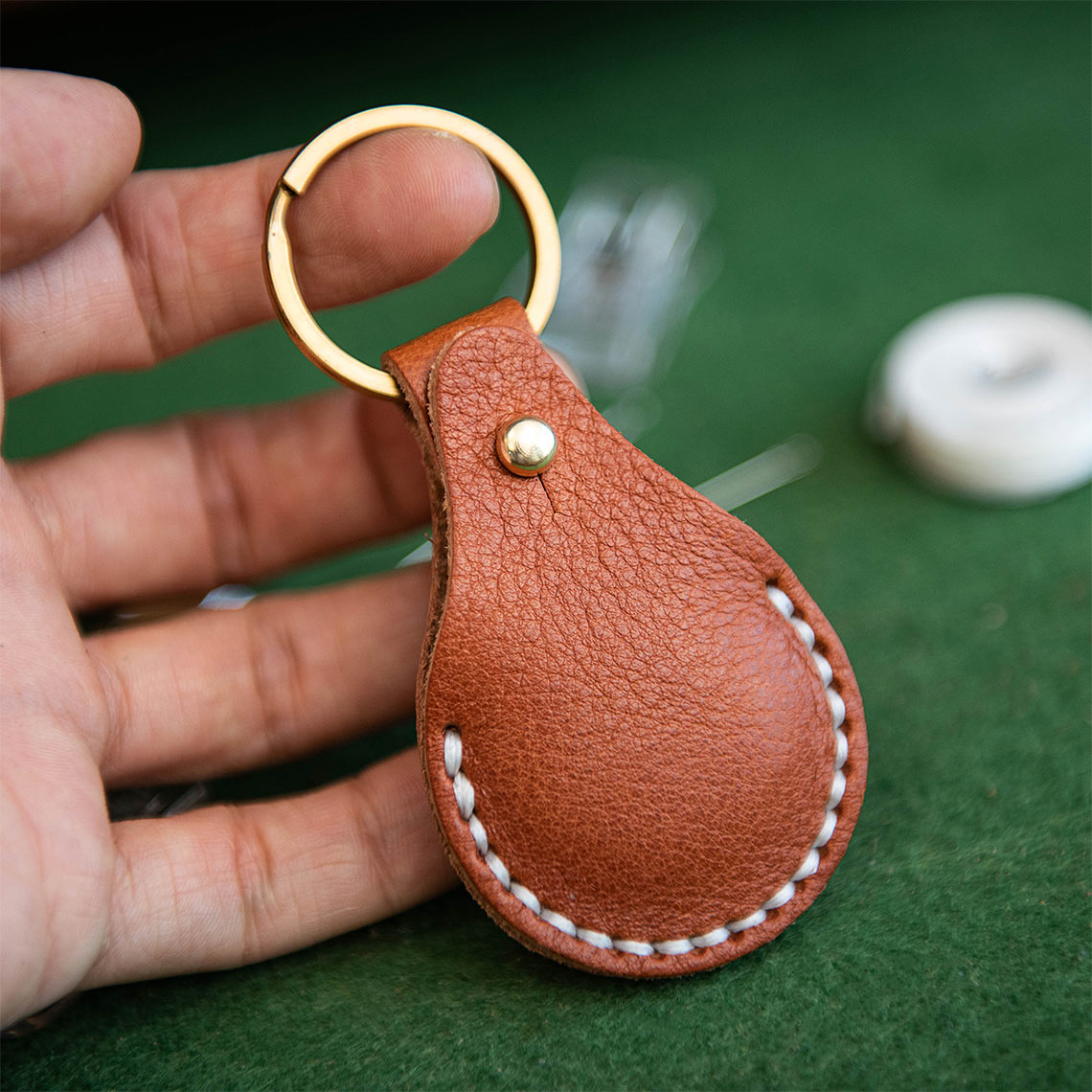 Wirkin® Leather AirTag Keychain DIY Kit