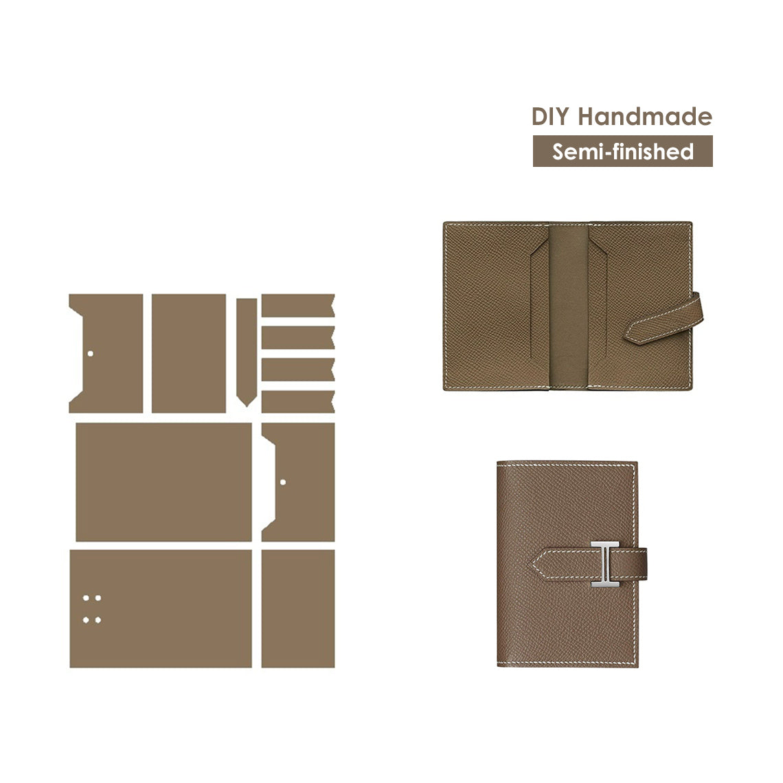 Hermes Bearn Card Holder DIY Kit | DIY Wallet Kit - Wirkin®