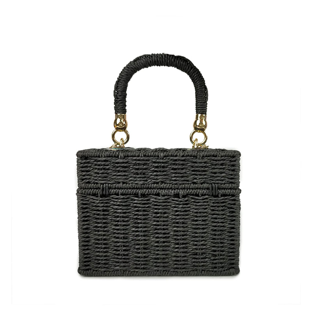 Women’s Handmade Straw Woven Beach Top Handle Bucket Bags image 7