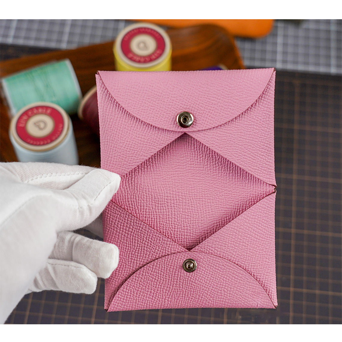 Wirkin® Epsom Leather Inspired Calvi Card Holder DIY Kit