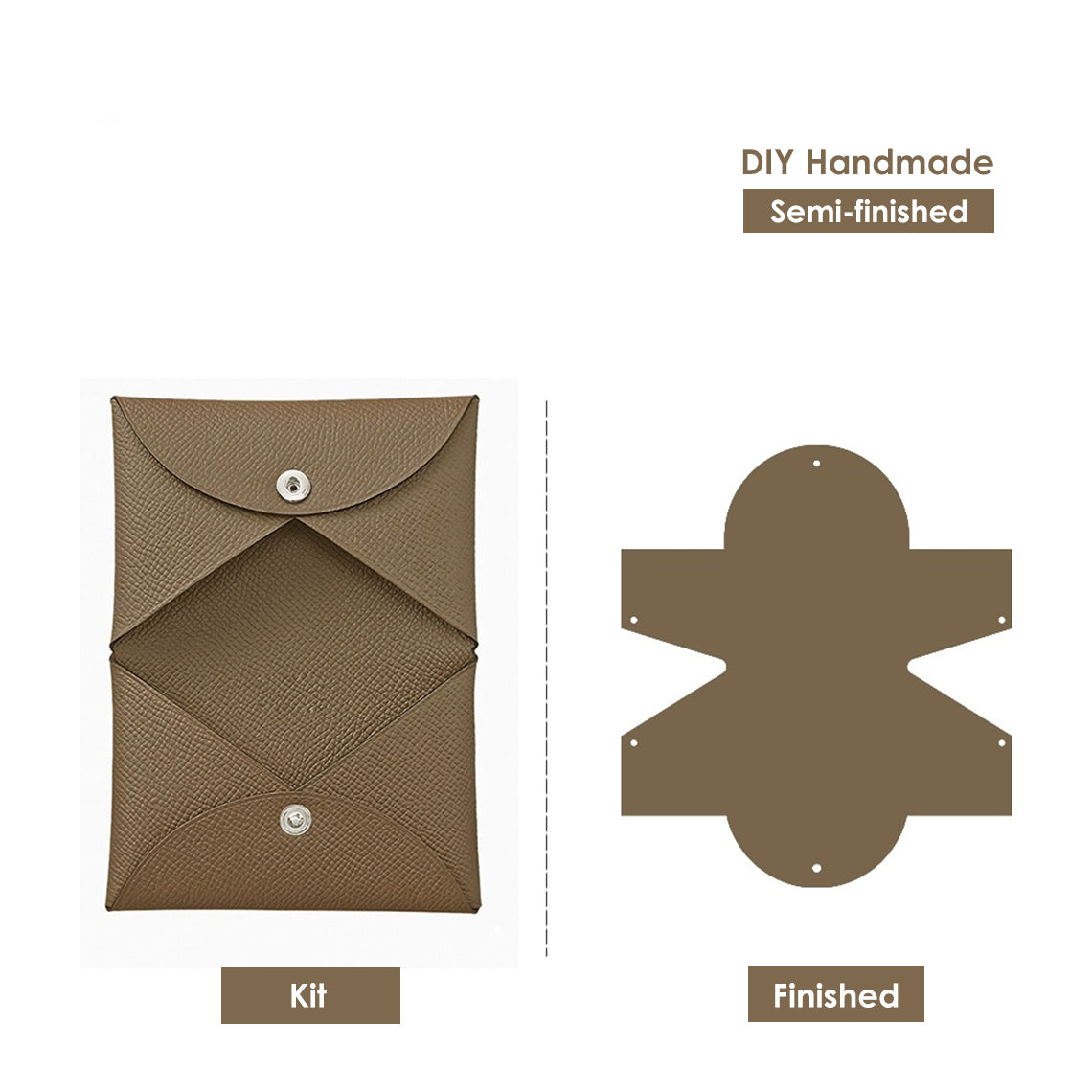 Wirkin® Epsom Leather Inspired Calvi Card Holder DIY Kit