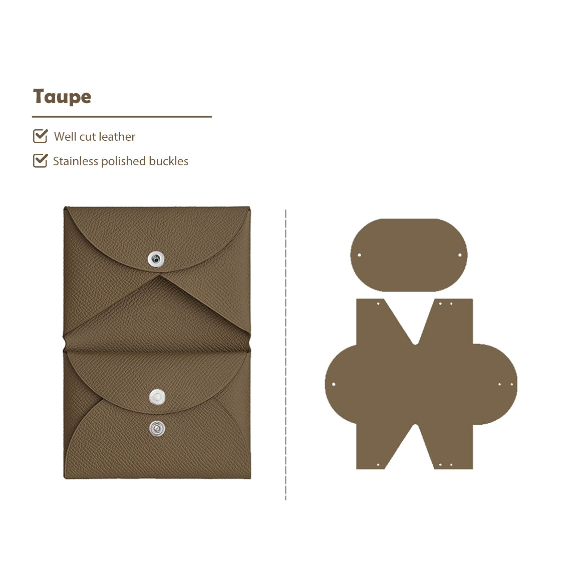 Wirkin® Epsom Leather Inspired Calvi Duo Card Holder DIY Kits