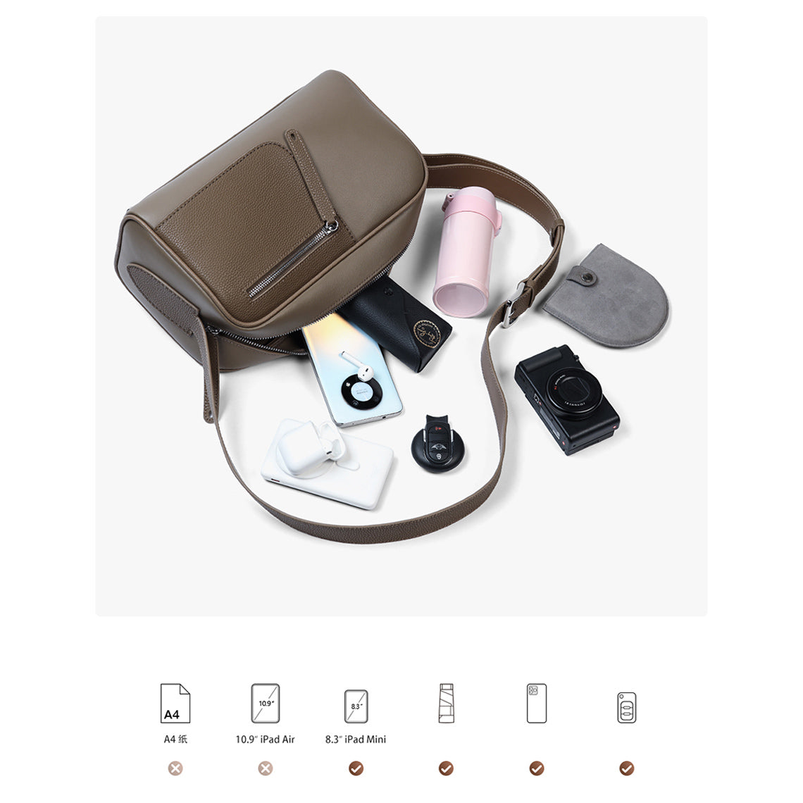 Wirkin® Leather Men's On Body Bag DIY Kit