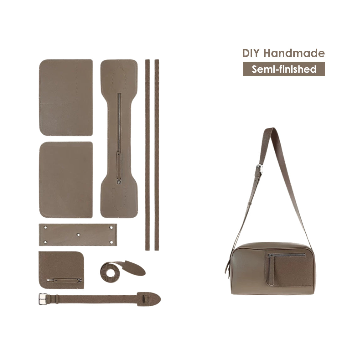 DIY Crossbody Bag for Men | DIY Handmade Leather Bag for Him - Wirkin®