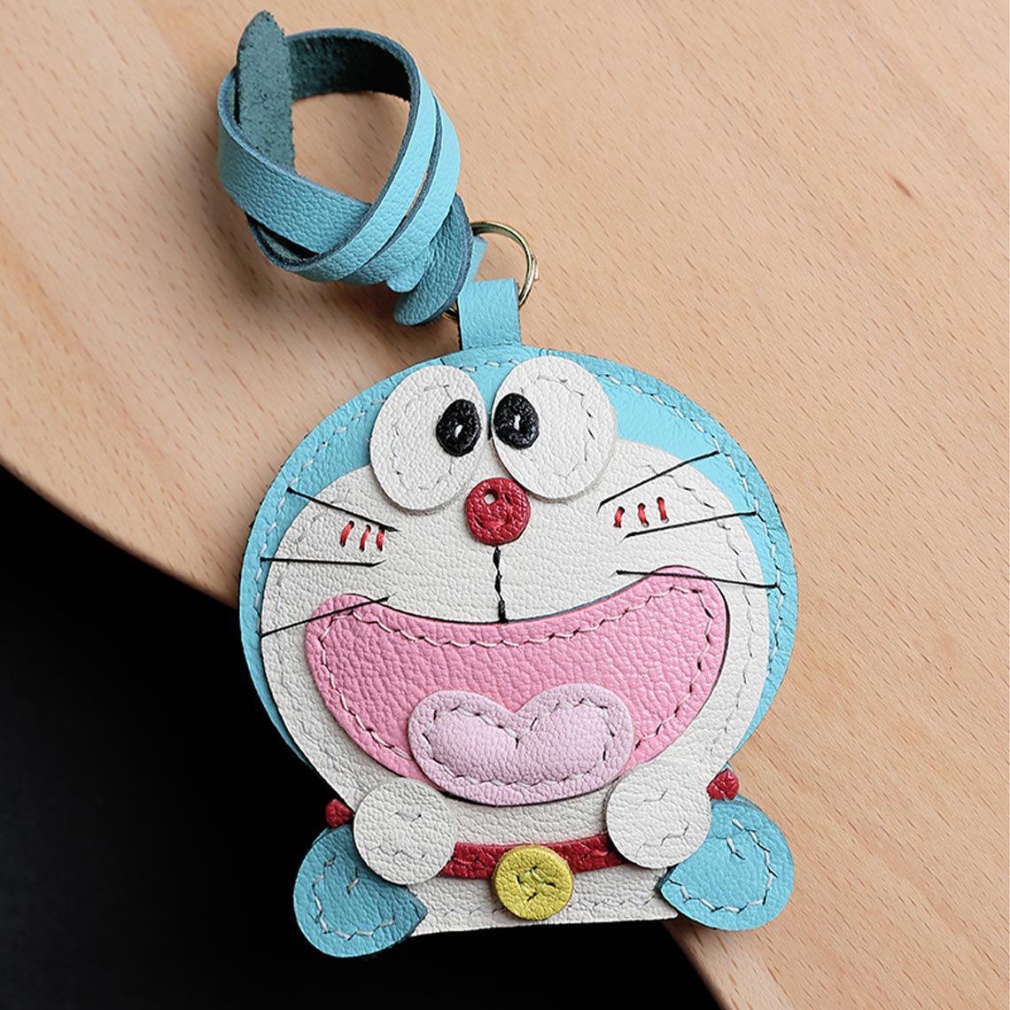 Cartoon Cute Leather Charm | Doraemon Leather Bag Charm - Wirkin®