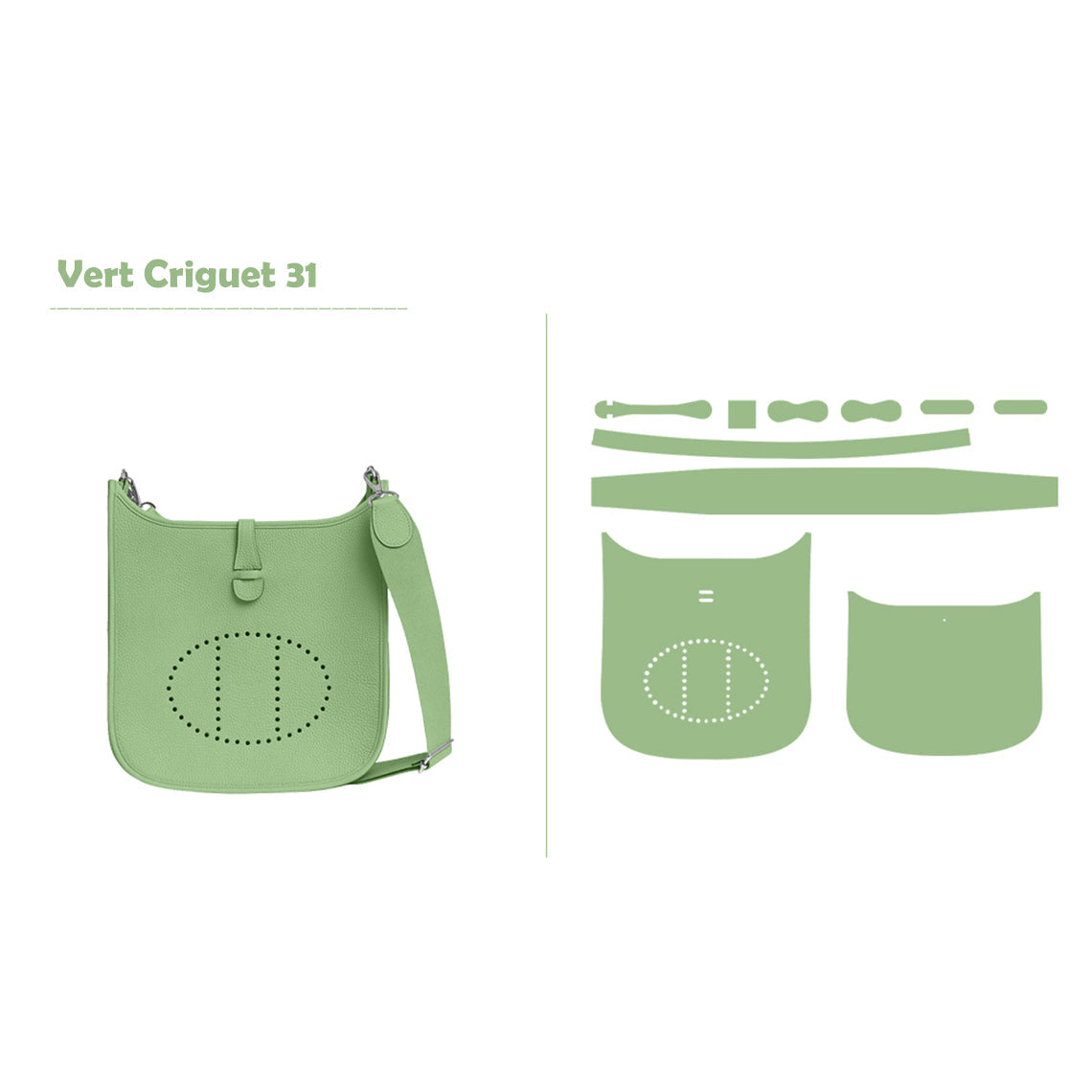 Wirkin® Full Grain Leather Inspired Eveline 29 Bag DIY Kits