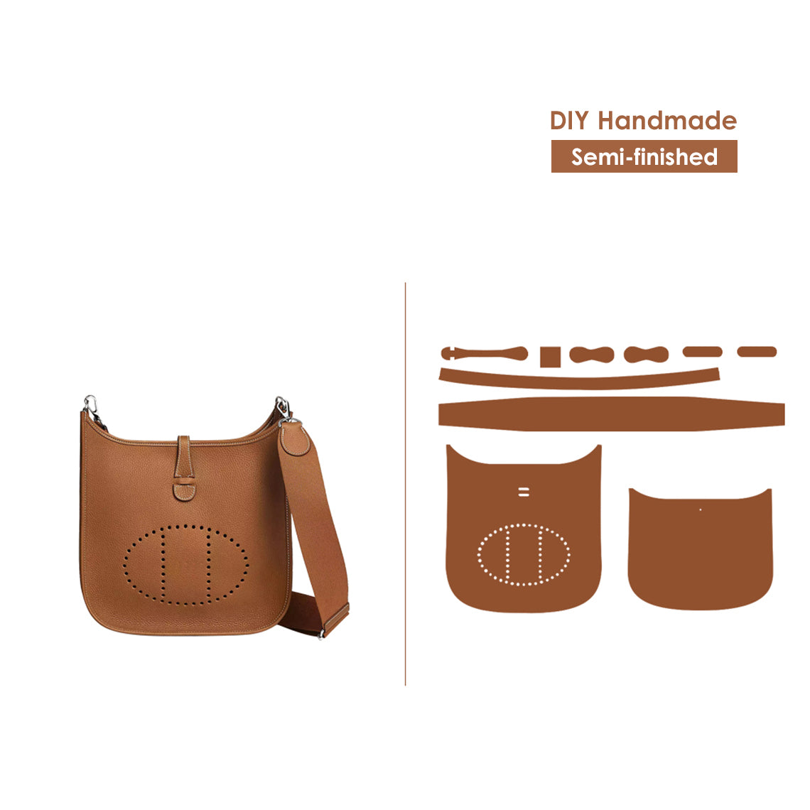 Wirkin® Full Grain Leather Inspired Eveline 29 Bag DIY Kits