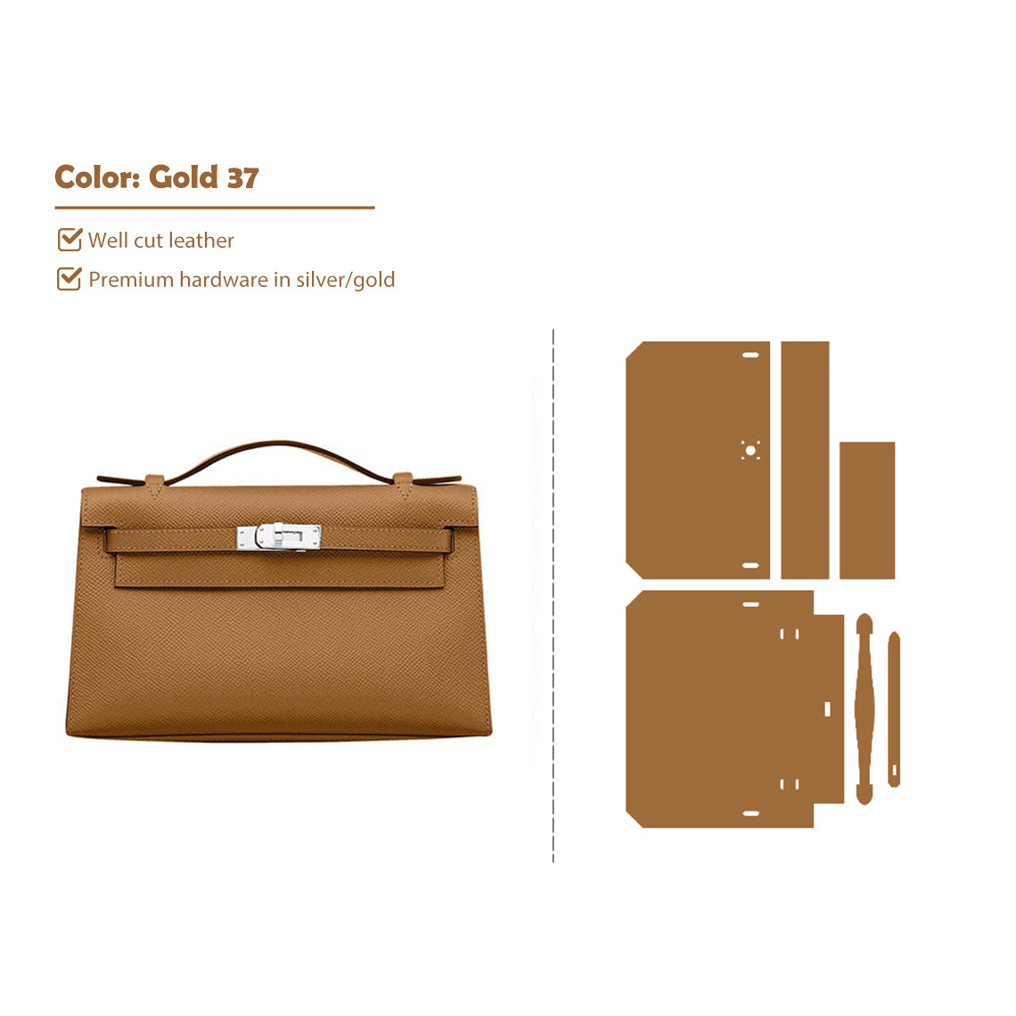 DIY Classic Leather Bags | Inspired Kelly Handbag Making Kits - Wirkin®