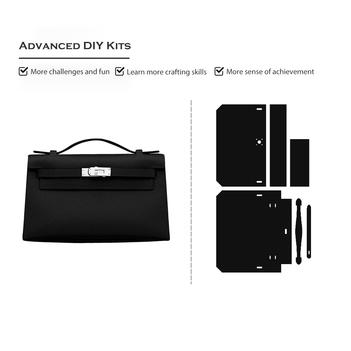 DIY Clutch Leather Kits | Leather Bag Making Projects for DIY Lovers - Wirkin®