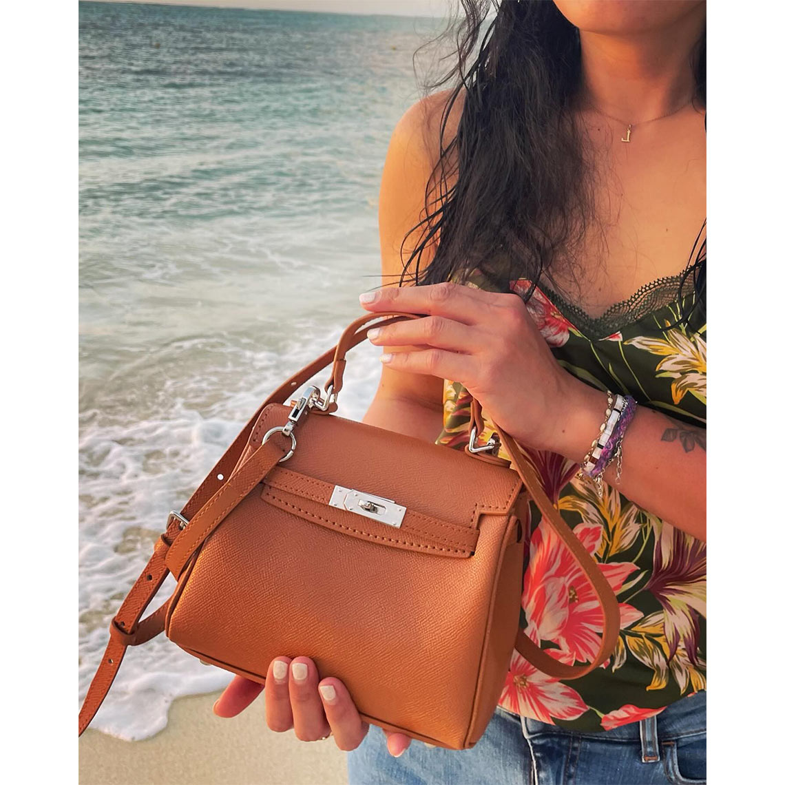 Wirkin™ Handmade Leather Kelly Bag  DIY Kit | Brown