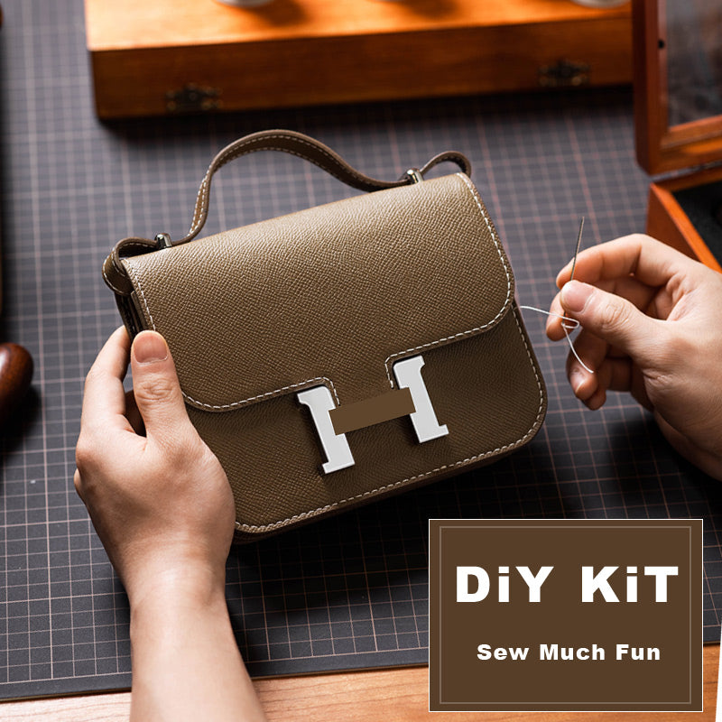 Wirkin® Leather Square Tofu Crossbody Konstance Bag DIY Kit