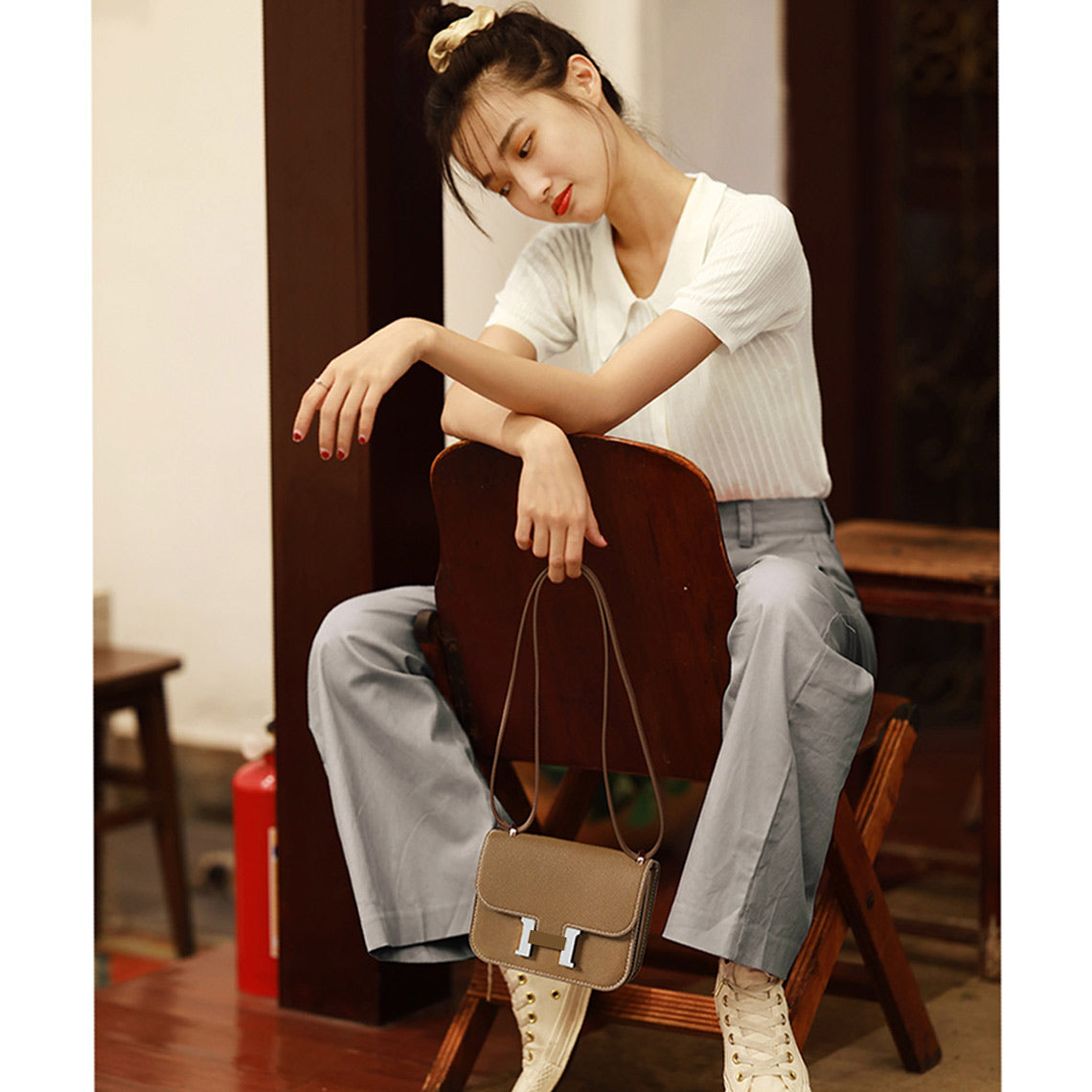 How to make a Hermes Constance Bag - Wirkin Leather Attendant Square Tofu Shoulder Bag 
