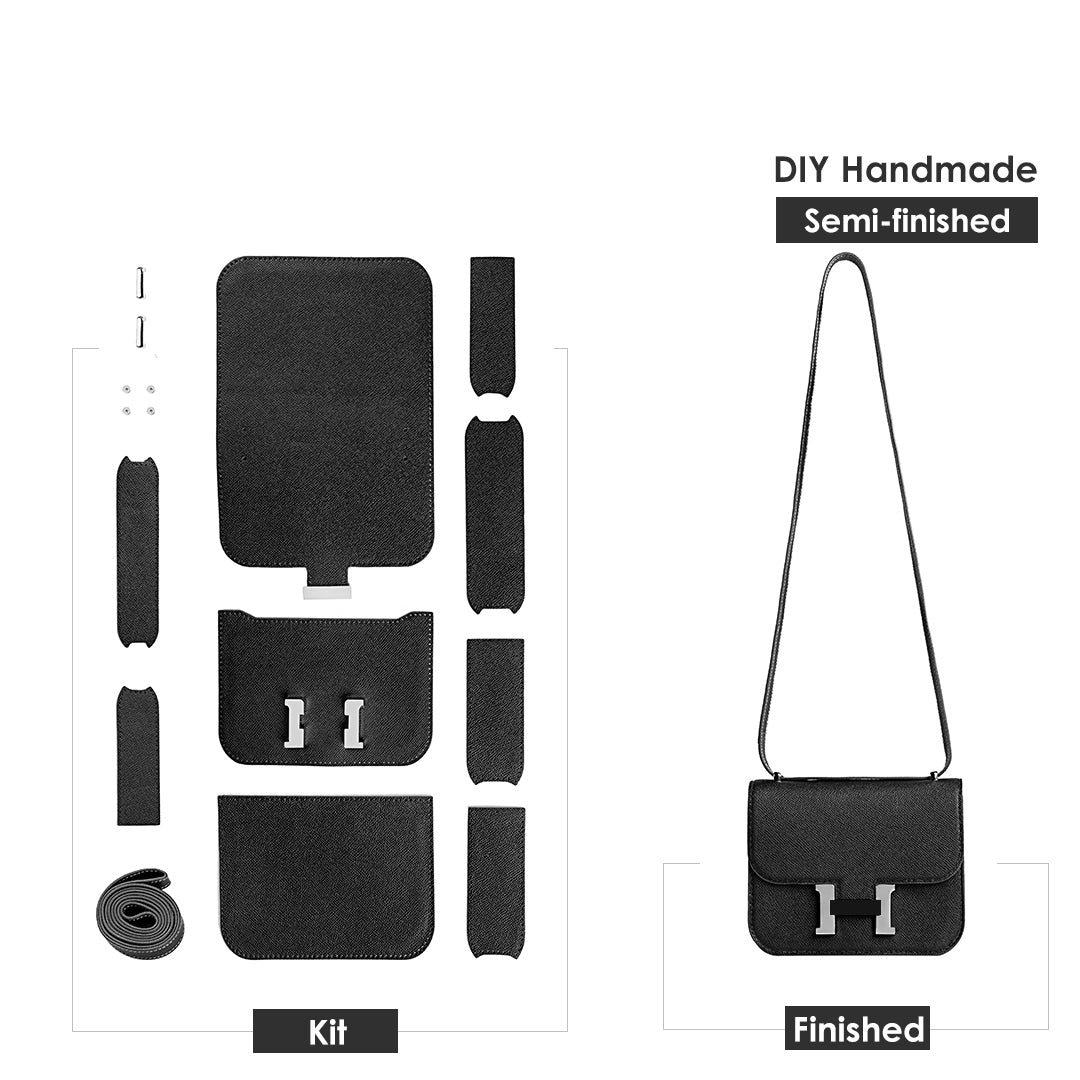 Wirkin® Leather Square Tofu Crossbody Konstance Bag DIY Kit