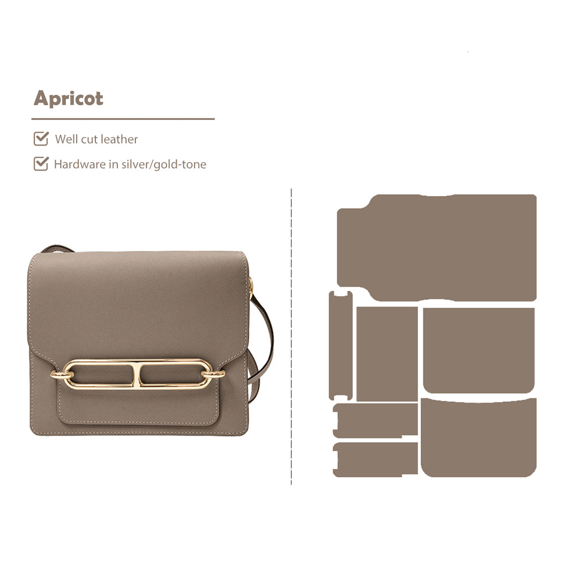 DIY Hermes Mini Roulis Bag Making Kit in Apricot - Wirkin®