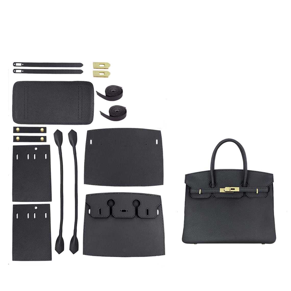 DIY Handbag Patterns | Semi-finished DIY Bag Kits Pre-cut and Stitching Holes Punched - Wirkin®