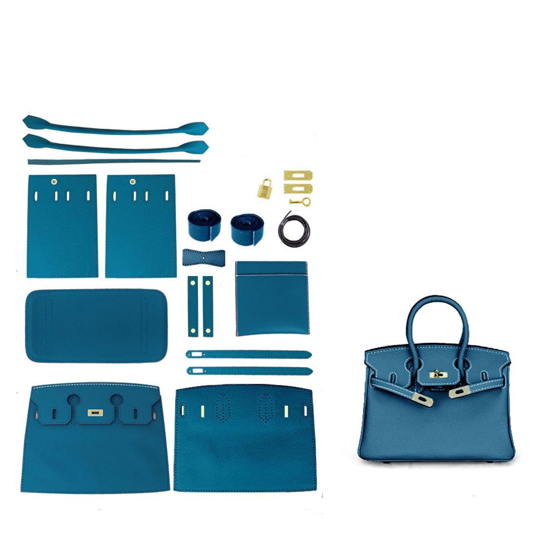 Wirkin® Top Grain Leather New Platinum Bag DIY Kit
