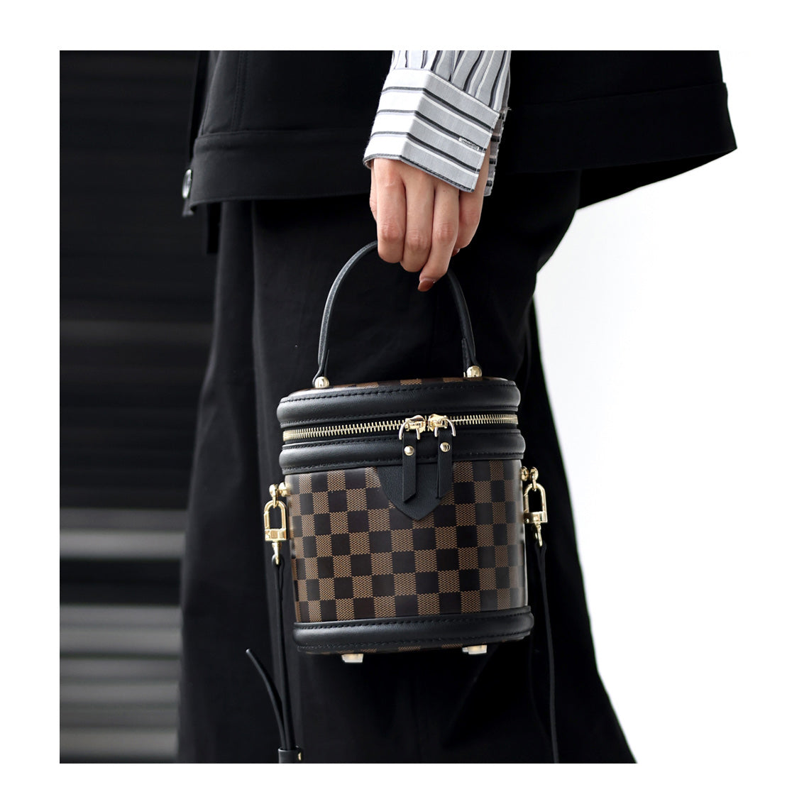 Wirkin® Top Grain Leather Checker Bucket Bag DIY Kits