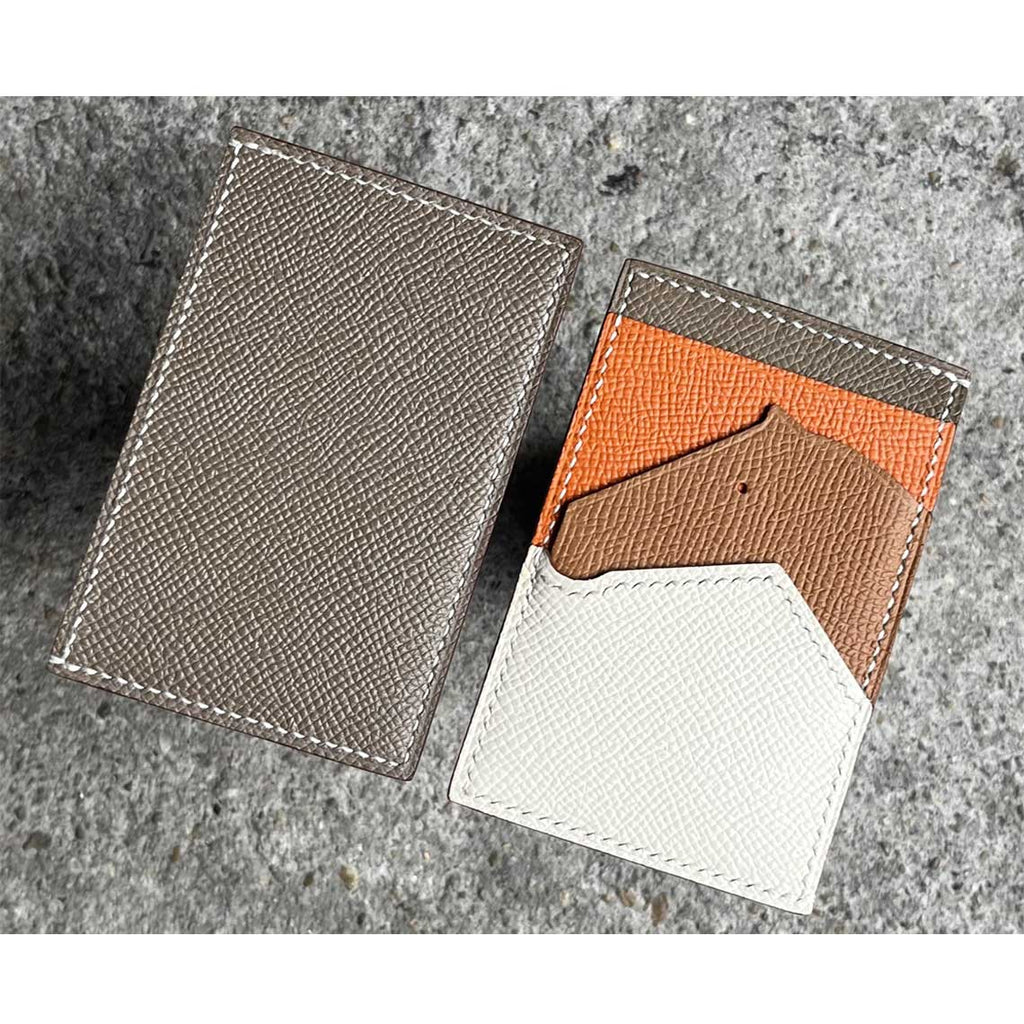 Epsom Full Grain Leather Card Holder | Designer Horse Card Holder - Wirkin®