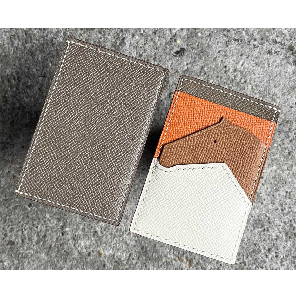 Epsom Full Grain Leather Card Holder | Designer Horse Card Holder - Wirkin®