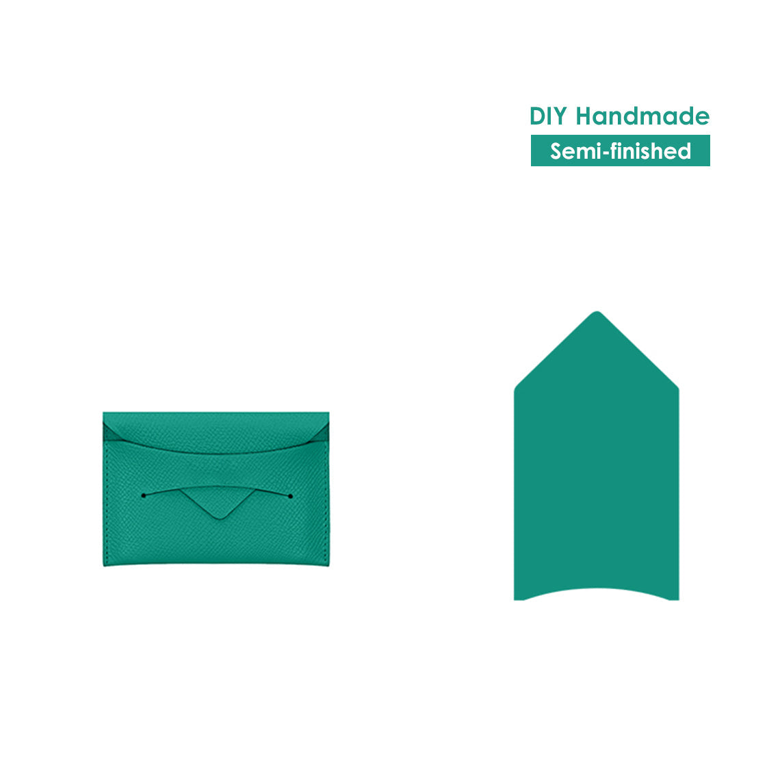 Minimalist Design Card Holder | Card Holder DIY Leather Kit - Wirkin®