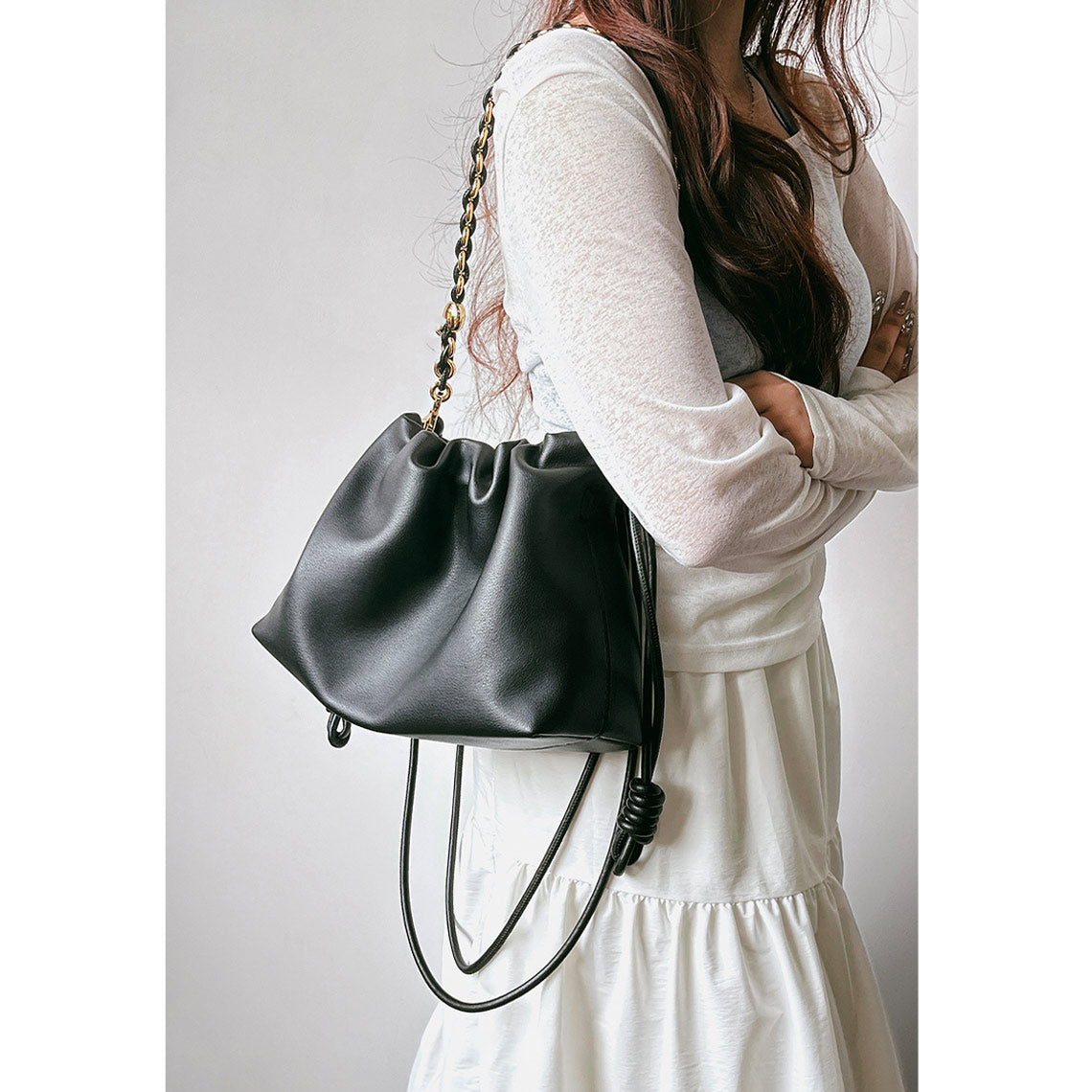 Women Shoulder Chain Drawstring Bag | Wirkin DIY Handmade Bags