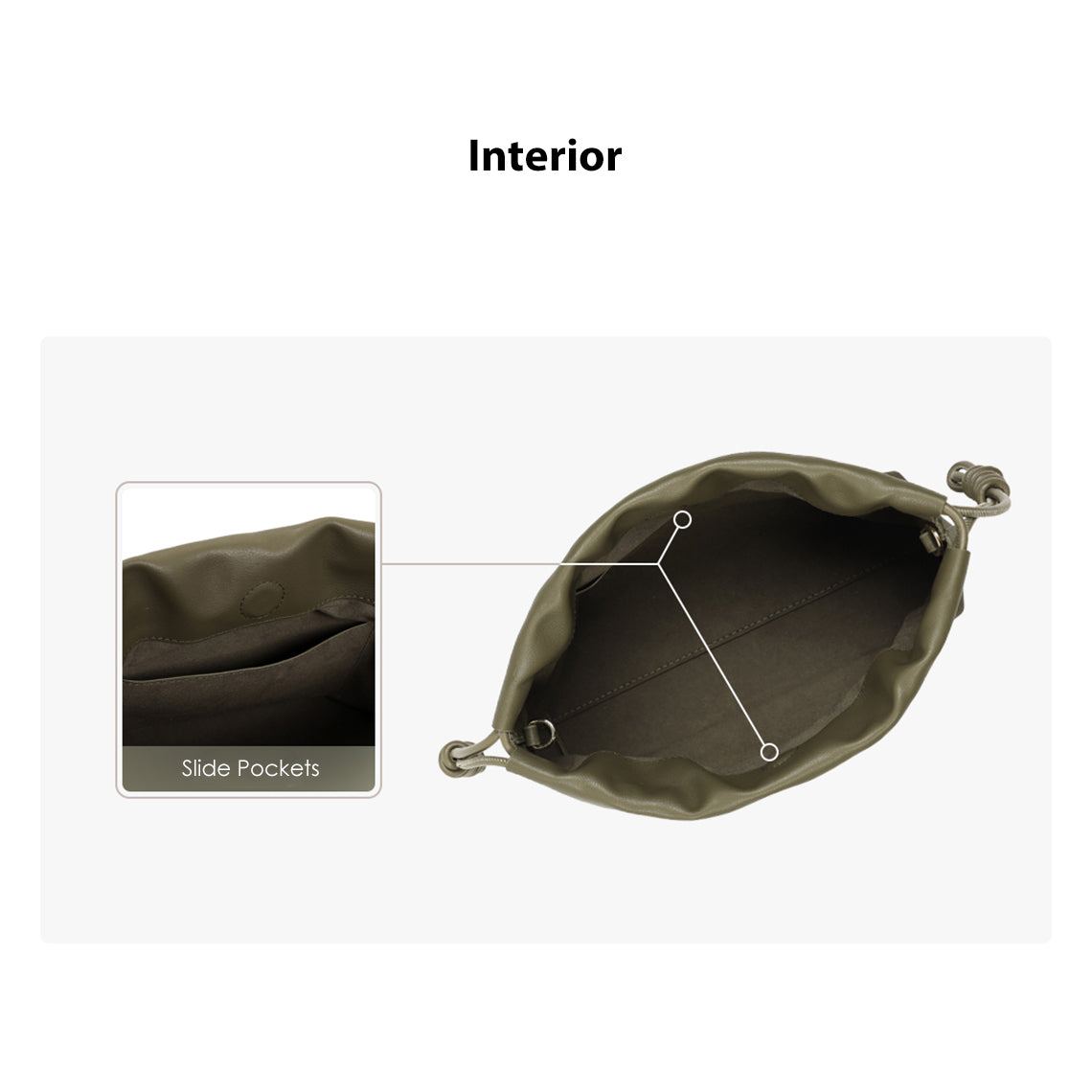 Wirkin® Leather Drawstring Chain Clutch DIY Kit