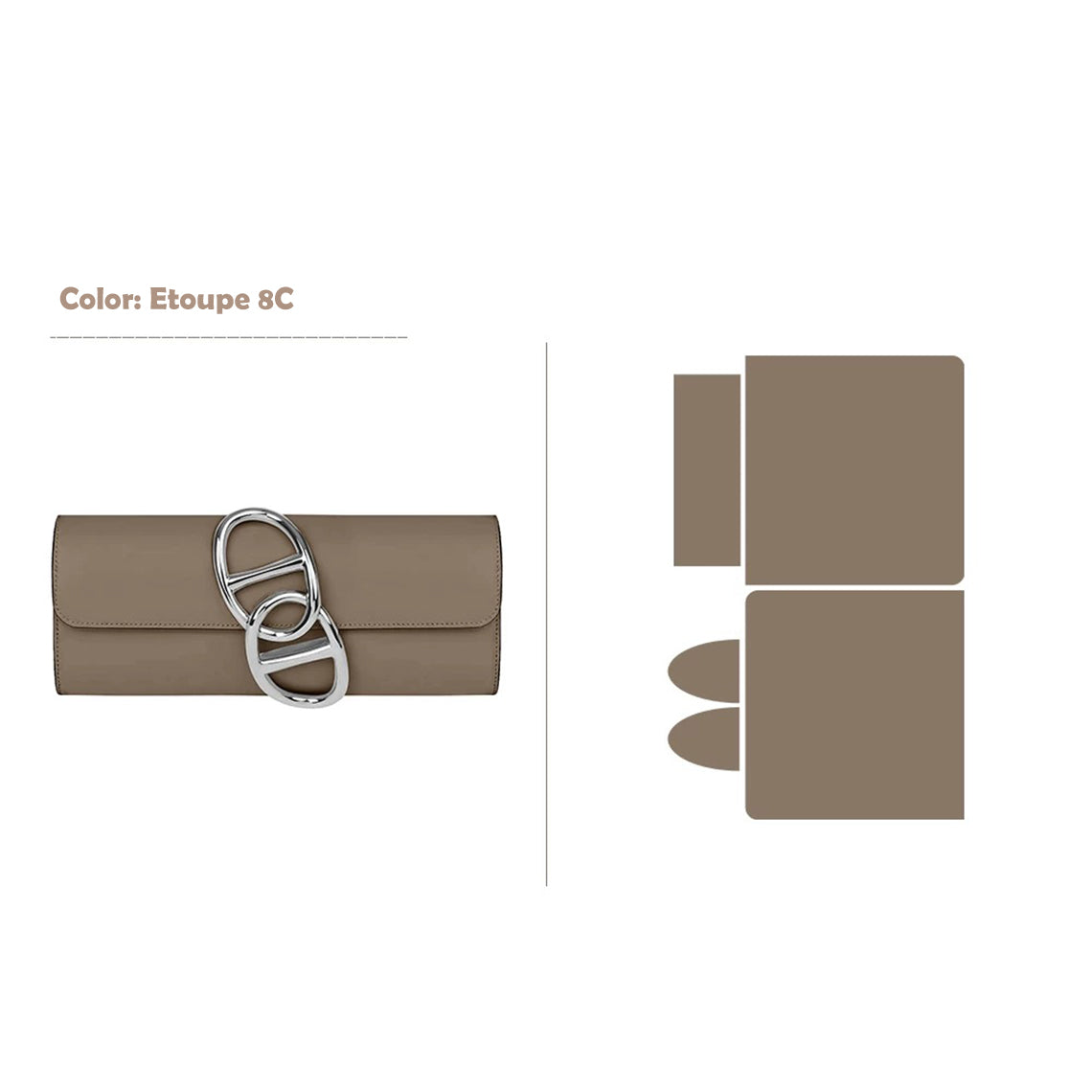 Wirkin® Full Grain Leather Evening Clutch DIY Kit - Advanced DIY Kits